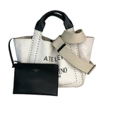 ヴァレンティノ VALENTINO アトリエ２WAYバッグ アイボリー キャンバス レディース ショルダーバッグ