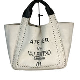 ヴァレンティノ VALENTINO アトリエ２WAYバッグ アイボリー キャンバス レディース ショルダーバッグ