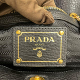 プラダ PRADA ナイロン・ヴィッテロダイノ ハンドバッグ BN1841 ブラック ゴールド金具 ナイロン・レザー レディース ショルダーバッグ