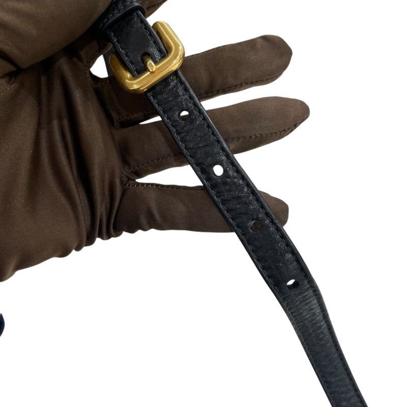 プラダ PRADA ナイロン・ヴィッテロダイノ ハンドバッグ BN1841 ブラック ゴールド金具 ナイロン・レザー レディース ショルダーバッグ