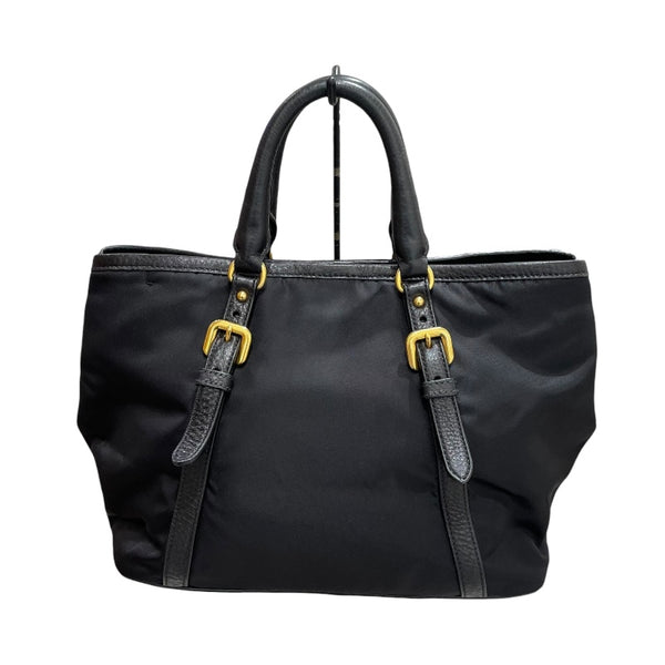 プラダ PRADA ナイロン・ヴィッテロダイノ ハンドバッグ BN1841 ブラック ゴールド金具 ナイロン・レザー レディース ショルダーバッグ