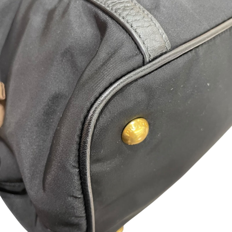 プラダ PRADA ナイロン・ヴィッテロダイノ ハンドバッグ BN1841 ブラック ゴールド金具 ナイロン・レザー レディース ショルダーバッグ