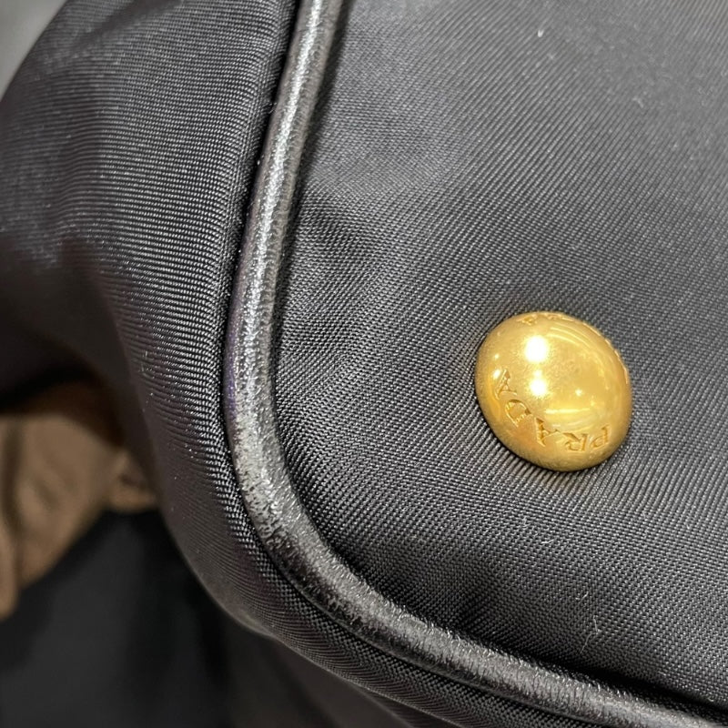 プラダ PRADA ナイロン・ヴィッテロダイノ ハンドバッグ BN1841 ブラック ゴールド金具 ナイロン・レザー レディース ショルダーバッグ