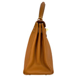 エルメス HERMES ケリー28　内縫い ゴールド ゴールド金具 トゴ レディース ハンドバッグ