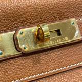 エルメス HERMES ケリー28　内縫い ゴールド ゴールド金具 トゴ レディース ハンドバッグ