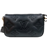 ルイ・ヴィトン LOUIS VUITTON ウォレット・オン・ストラップ M81398 ブラック バブルグラム レディース ショルダーバッグ