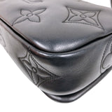 ルイ・ヴィトン LOUIS VUITTON ウォレット・オン・ストラップ M81398 ブラック バブルグラム レディース ショルダーバッグ
