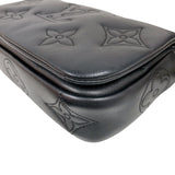 ルイ・ヴィトン LOUIS VUITTON ウォレット・オン・ストラップ M81398 ブラック バブルグラム レディース ショルダーバッグ