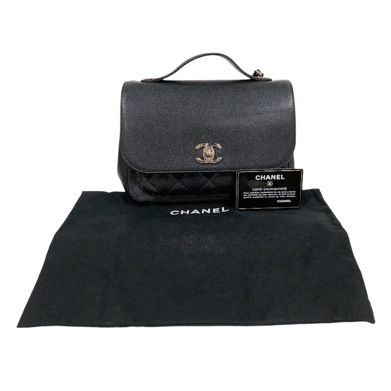 シャネル CHANEL ビジネスアフィニティ スモールショルダーバッグ A93607 キャビアスキン レディース ショルダーバッグ