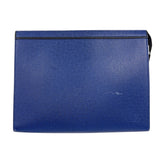 ルイ・ヴィトン LOUIS VUITTON ポシェット・ヴォワヤージュMM M30575 コバルト　シルバー金具 タイガ ユニセックス クラッチバッグ