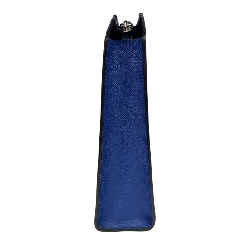 ルイ・ヴィトン LOUIS VUITTON ポシェット・ヴォワヤージュMM M30575 コバルト　シルバー金具 タイガ ユニセックス クラッチバッグ