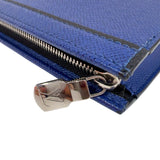 ルイ・ヴィトン LOUIS VUITTON ポシェット・ヴォワヤージュMM M30575 コバルト　シルバー金具 タイガ ユニセックス クラッチバッグ