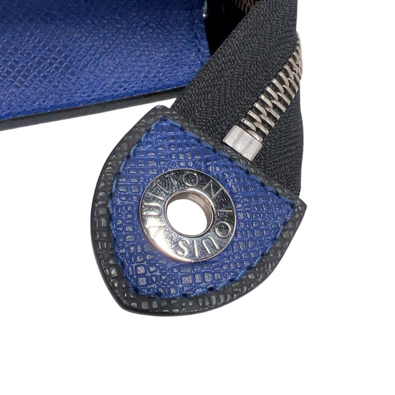 ルイ・ヴィトン LOUIS VUITTON ポシェット・ヴォワヤージュMM M30575 コバルト　シルバー金具 タイガ ユニセックス クラッチバッグ