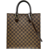 ルイ・ヴィトン LOUIS VUITTON サックプラPM N41226 ブラウン ダミエ・エベヌ レディース ハンドバッグ