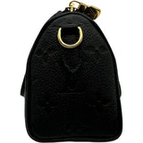ルイ・ヴィトン LOUIS VUITTON ナノ・スピーディ M82450 ノワール ゴールド金具 モノグラム・アンプラント レディース ショルダーバッグ