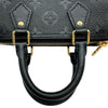 ルイ・ヴィトン LOUIS VUITTON ナノ・スピーディ M82450 ノワール ゴールド金具 モノグラム・アンプラント レディース ショルダーバッグ