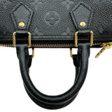 ルイ・ヴィトン LOUIS VUITTON ナノ・スピーディ M82450 ノワール ゴールド金具 モノグラム・アンプラント レディース ショルダーバッグ