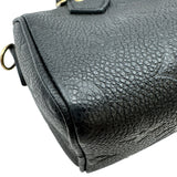ルイ・ヴィトン LOUIS VUITTON ナノ・スピーディ M82450 ノワール ゴールド金具 モノグラム・アンプラント レディース ショルダーバッグ