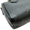 ルイ・ヴィトン LOUIS VUITTON ナノ・スピーディ M82450 ノワール ゴールド金具 モノグラム・アンプラント レディース ショルダーバッグ