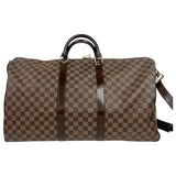 ルイ・ヴィトン LOUIS VUITTON キーポル・バンドリエール55 N41414 ブラウン　ゴールド金具 ダミエ ユニセックス ボストンバッグ