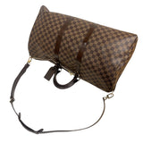 ルイ・ヴィトン LOUIS VUITTON キーポル・バンドリエール55 N41414 ブラウン　ゴールド金具 ダミエ ユニセックス ボストンバッグ