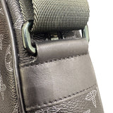 ルイ・ヴィトン LOUIS VUITTON ダヌーブPM M43677 ブラック PVC/レザー メンズ ショルダーバッグ