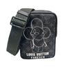 ルイ・ヴィトン LOUIS VUITTON ダヌーブPM M43677 ブラック PVC/レザー メンズ ショルダーバッグ