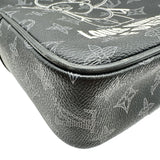 ルイ・ヴィトン LOUIS VUITTON ダヌーブPM M43677 ブラック モノグラム・エクリプス/ヴィヴィエンヌ メンズ ショルダーバッグ