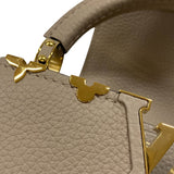 ルイ・ヴィトン LOUIS VUITTON カプシーヌMINI M24567 ベージュ ゴールド金具 トリヨンレザー レディース ハンドバッグ ショルダーバッグ