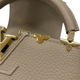 ルイ・ヴィトン LOUIS VUITTON カプシーヌMINI M24567 ベージュ ゴールド金具 トリヨンレザー レディース ハンドバッグ ショルダーバッグ