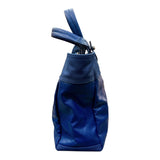 シャネル CHANEL パリビアリッツトートMM A34209 15番台 ネイビー　SV金具 コーティングキャンバス レディース ハンドバッグ