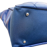 シャネル CHANEL パリビアリッツトートMM A34209 15番台 ネイビー　SV金具 コーティングキャンバス レディース ハンドバッグ