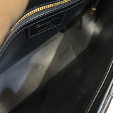 クリスチャン・ディオール Christian Dior ディオール カロ ミディアム ブラック ゴールド金具 カーフ レディース ショルダーバッグ