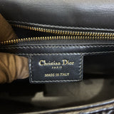 クリスチャン・ディオール Christian Dior ディオール カロ ミディアム ブラック ゴールド金具 カーフ レディース ショルダーバッグ