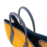 エルメス HERMES ガーデンパーティTPM U刻 ムタード・ブルーインゴ トワル/ネゴンダ レディース トートバッグ