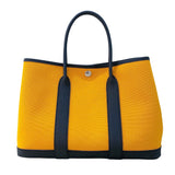 エルメス HERMES ガーデンパーティTPM U刻 ムタード・ブルーインゴ トワル/ネゴンダ レディース トートバッグ