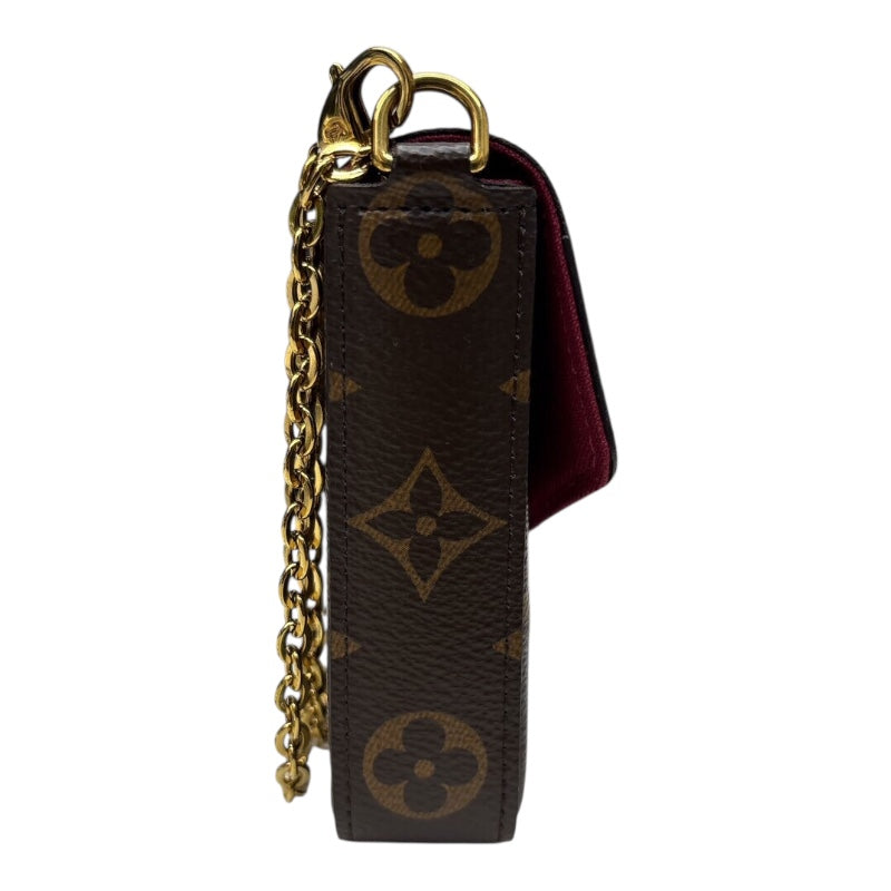 ルイヴィトン M61276 ショルダーバッグ ブラウン  LOUIS VUITTON ポシェット・フェリシー モノグラム ルイ・ヴィトン LOUIS VUITTON ポシェット・フェリシー M61276