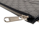 グッチ GUCCI GGスプリームクラッチバッグ 768374 ブラック　シルバー金具 GGスプリーム ユニセックス クラッチバッグ