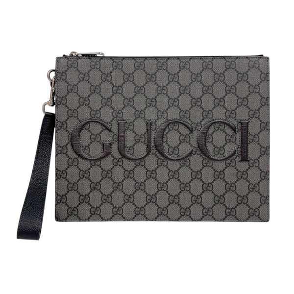 新品 グッチ GUCCI ショルダーバッグ GGスプリーム ブラック/グレー GUCCI（グッチ） ショルダーバッグ GGスプリームキャンバス/レザー