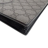 グッチ GUCCI GGスプリームクラッチバッグ 768374 ブラック　シルバー金具 GGスプリーム ユニセックス クラッチバッグ