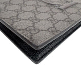 グッチ GUCCI GGスプリームクラッチバッグ 768374 ブラック　シルバー金具 GGスプリーム ユニセックス クラッチバッグ