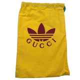 グッチ GUCCI チェーンウォレット　adidasコラボ 628192 イエロー ゴールド金具 クリスタルGG メンズ 長財布