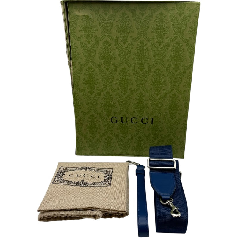 グッチ GUCCI ミディアム クロスボディバッグ 696009 ネイビー