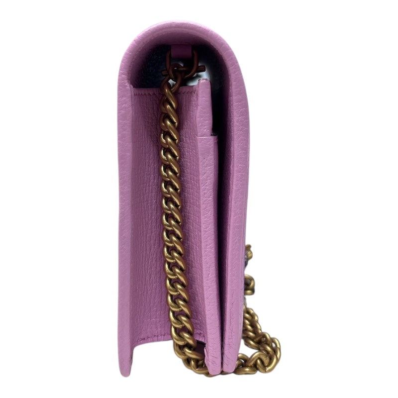 グッチ GUCCI GGマーモントクリスタルビジューチェーンウォレット