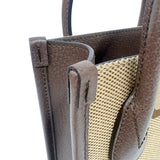 グッチ GUCCI ジャンボGGミニトートバッグ 699406 ブラウン ゴールド金具 GGキャンバス・レザー レディース トートバッグ