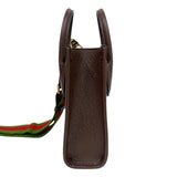 グッチ GUCCI ジャンボGGミニトートバッグ 699406 ブラウン ゴールド金具 GGキャンバス・レザー レディース トートバッグ