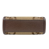 グッチ GUCCI ジャンボGGミニトートバッグ 699406 ブラウン ゴールド金具 GGキャンバス・レザー レディース トートバッグ