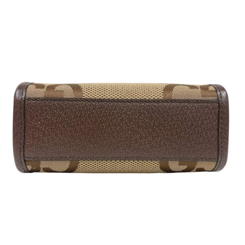 グッチ GUCCI ジャンボGGミニトートバッグ 699406 ブラウン ゴールド