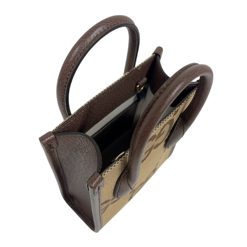 GUCCI グッチ ボディバッグ GGキャンバス レザー 101679 茶系 GUCCI - グッチ GUCCI GGキャンバス ウエストバッグ ボディバッグ