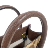 グッチ GUCCI ジャンボGGミニトートバッグ 699406 ブラウン ゴールド金具 GGキャンバス・レザー レディース トートバッグ